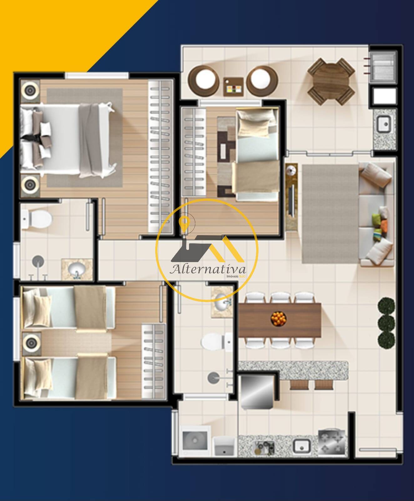 Apartamento, 3 quartos - Foto 25