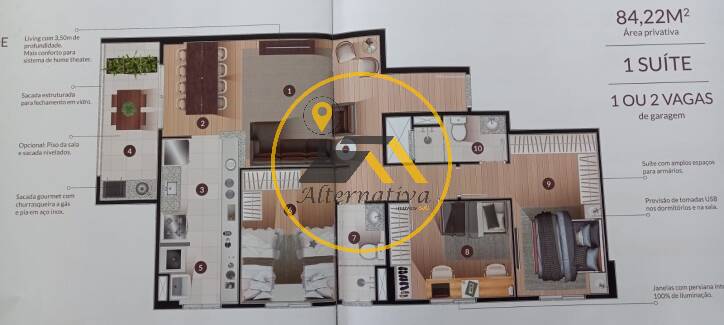 Apartamento, 3 quartos, 84 m² - Foto 5